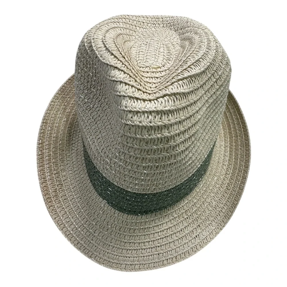 Disney Baby Straw Fedora & POOH Tan Cotton Bucket Hat 18M Infant Summer Sun